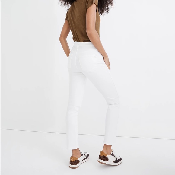 NWT Madewell Stovepipe Jean in White - Picture 2 of 3